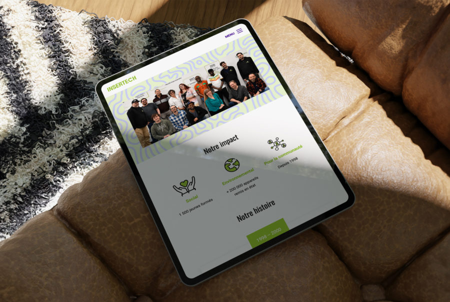 Insertech - Site web responsive iPad