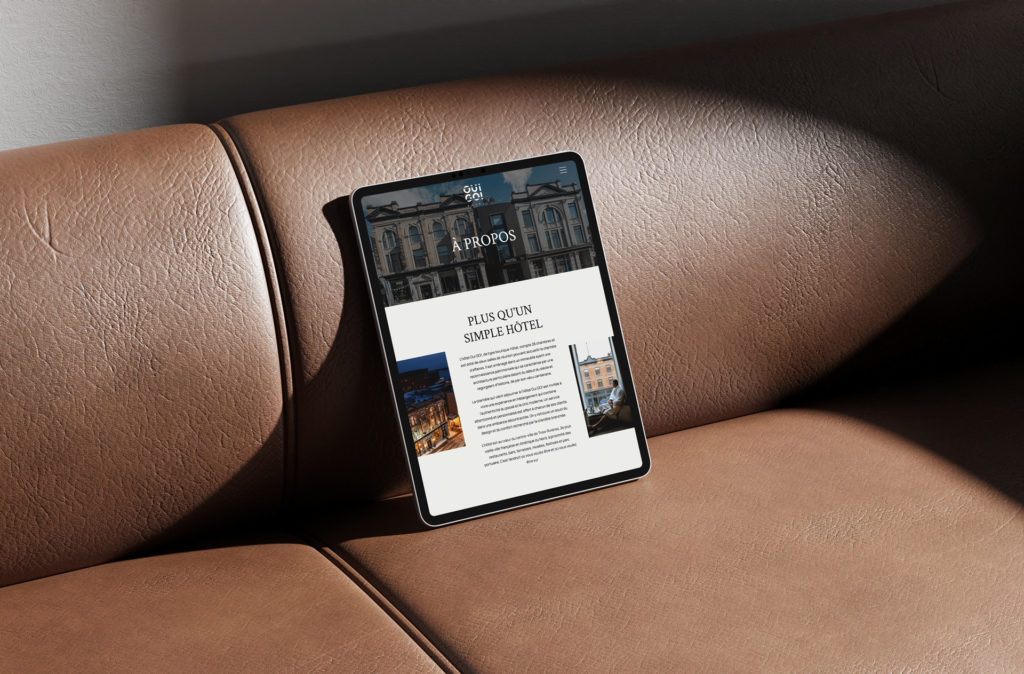 ipad_OuiGo_R Hôtel OuiGo - Site Web sur iPad