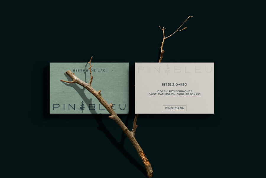 Pin Bleu Bistro de Lac - Cartes d'affaires