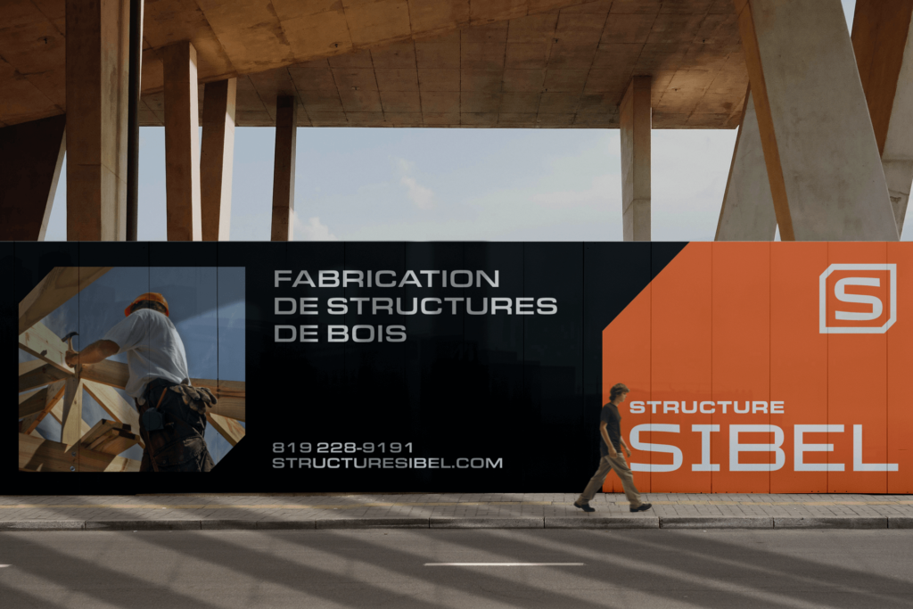 City-Billboard-Mockup Visuel bannière Structure Sibel